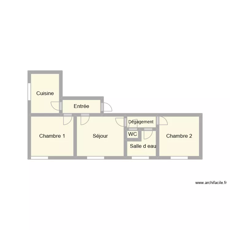 2512 BAEUR R+1 MILIEU. Plan de 8 pièces et 9 m²