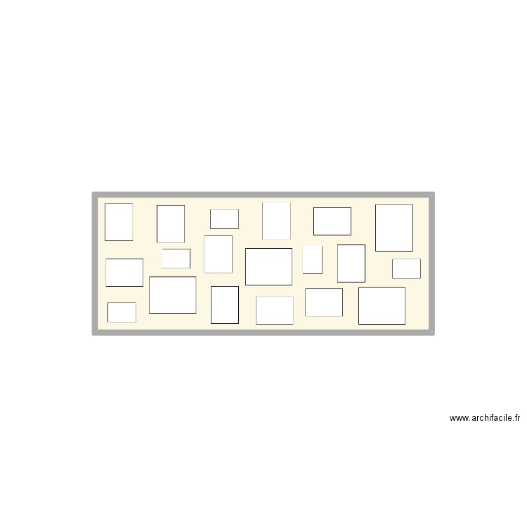 MUR ISABELLE BLRE. Plan de 1 pièce et 5 m2