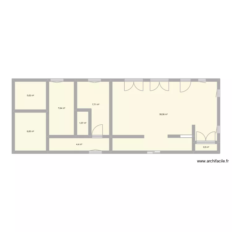 COLIN - AMFREVILLE LES CHAMPS. Plan de 8 et 73 m² COLIN - AMFREVILLE LES CHAMPS. Plan de 8 et 73 m²