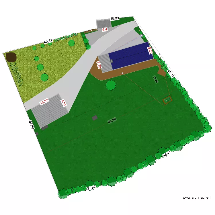 plan global après. Plan de 3 et 313 m² plan global après. Plan de 3 et 313 m²