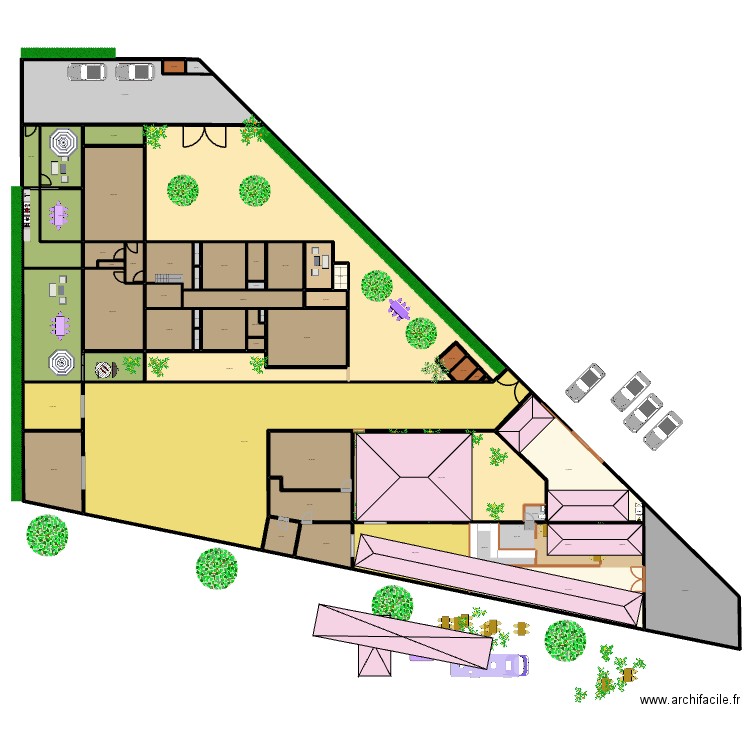 FOODTRUCK 3011. Plan de 58 pièces et 1890 m2