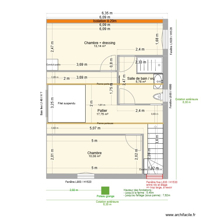 Maison R+1 Jess BIS. Plan de 0 pièce et 0 m2