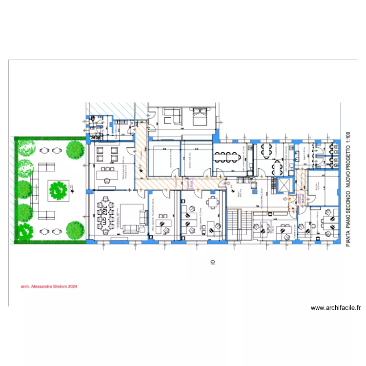 bureau milan 2 eme etage. Plan de 