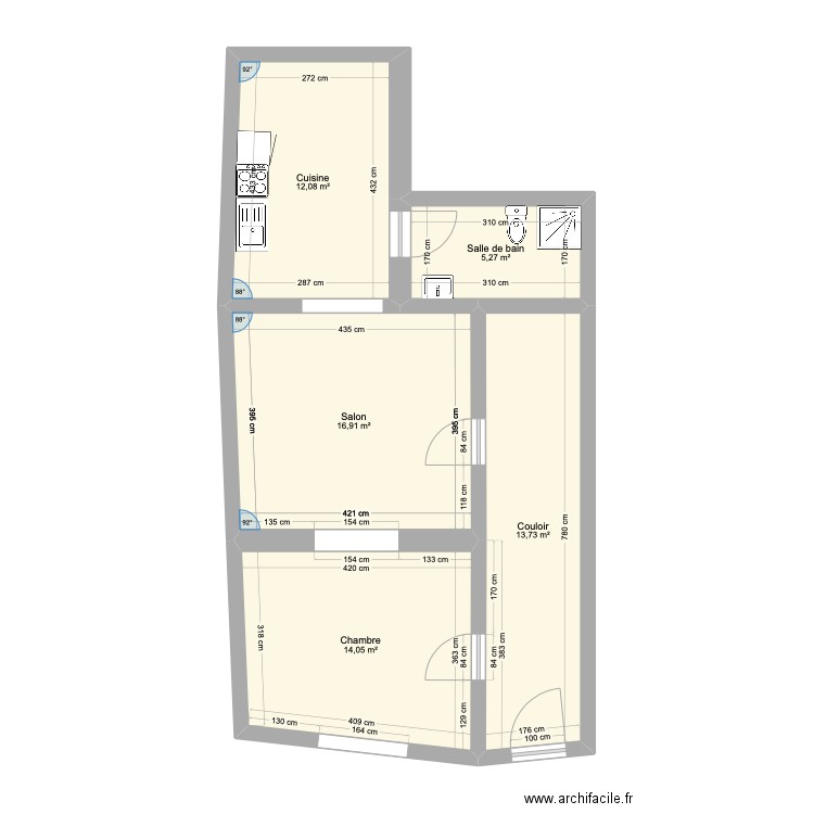 PLAN PREVOYENCE REZ. Plan de 5 pièces et 62 m2