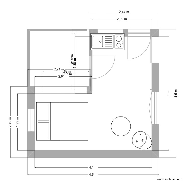 francois. Plan de 0 pièce et 0 m2