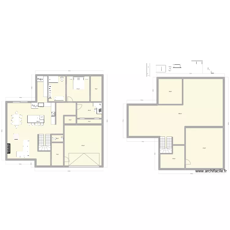 Maison id&eacute;al-3. Plan de 