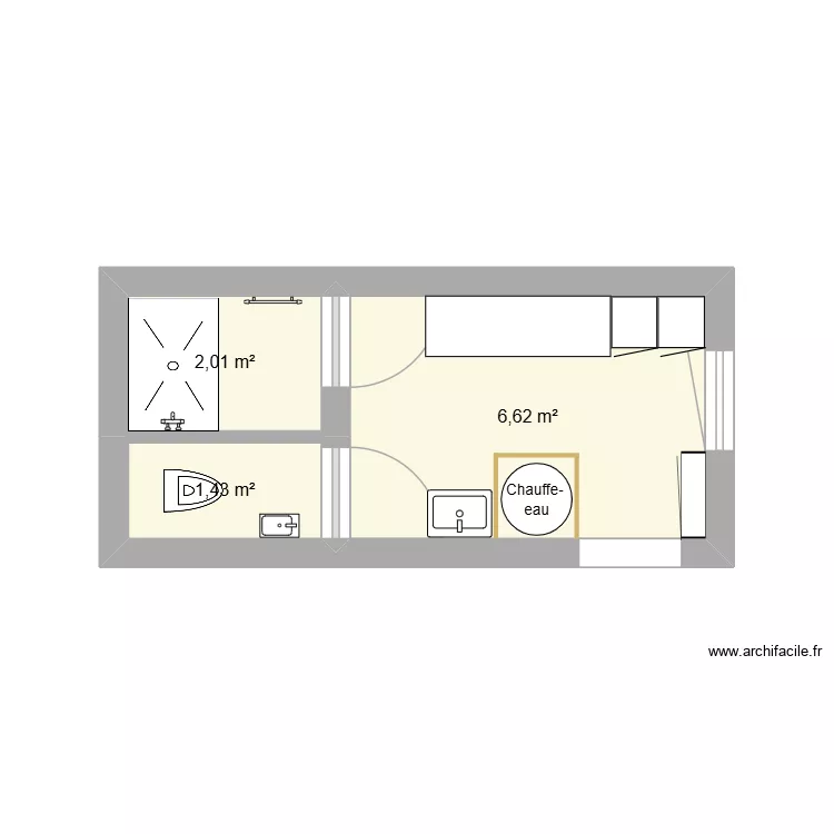 sal de bain 2. Plan de 3 et 10 m² sal de bain 2. Plan de 3 et 10 m²