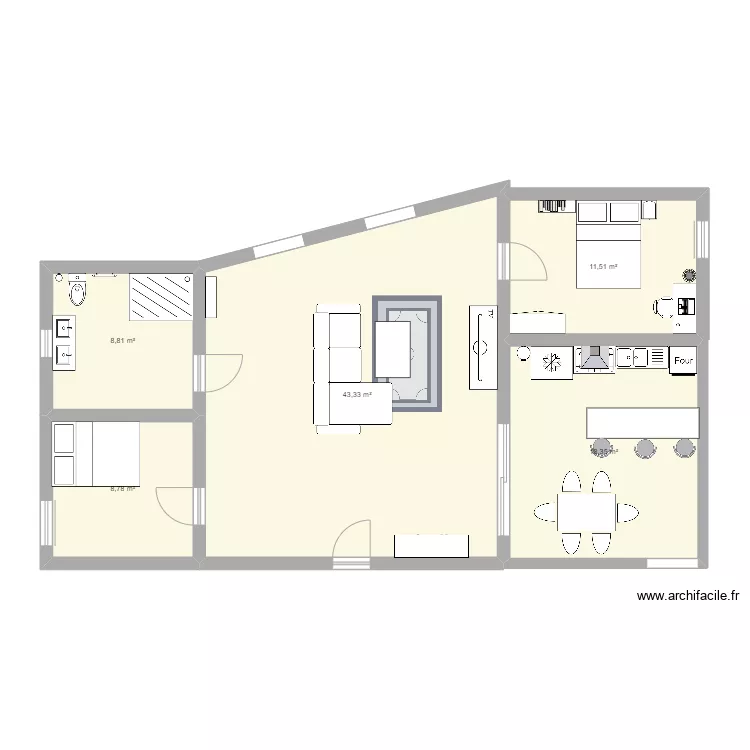 appartement . Plan de appartement . Plan de