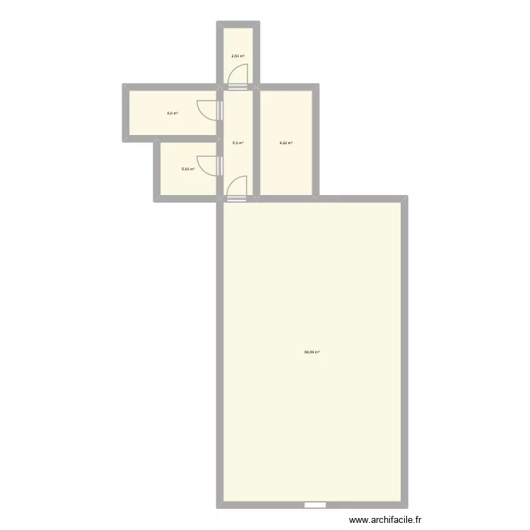 oral. Plan de 6  et 117 m²