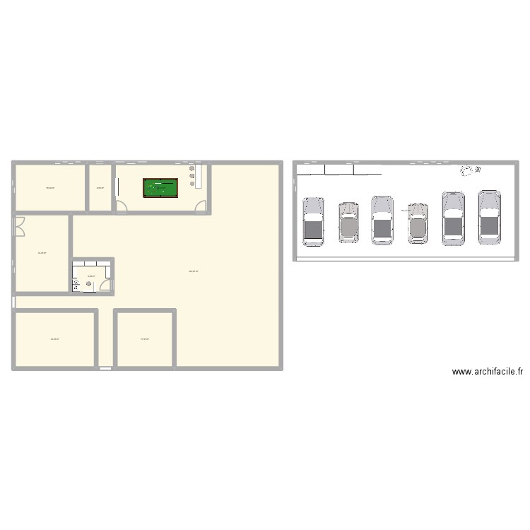 maison exercice. Plan de 9 pièces et 397 m2