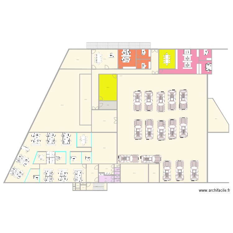 Saint Denis 2.2. Plan de 42 pièces et 1362 m2