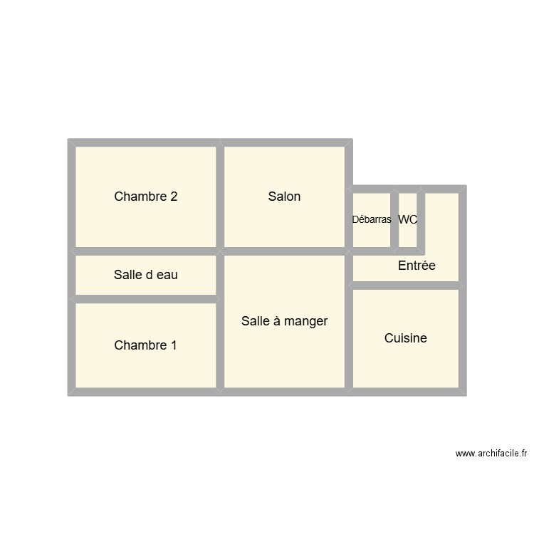 KERDIN. Plan de 9 pièces et 16 m2