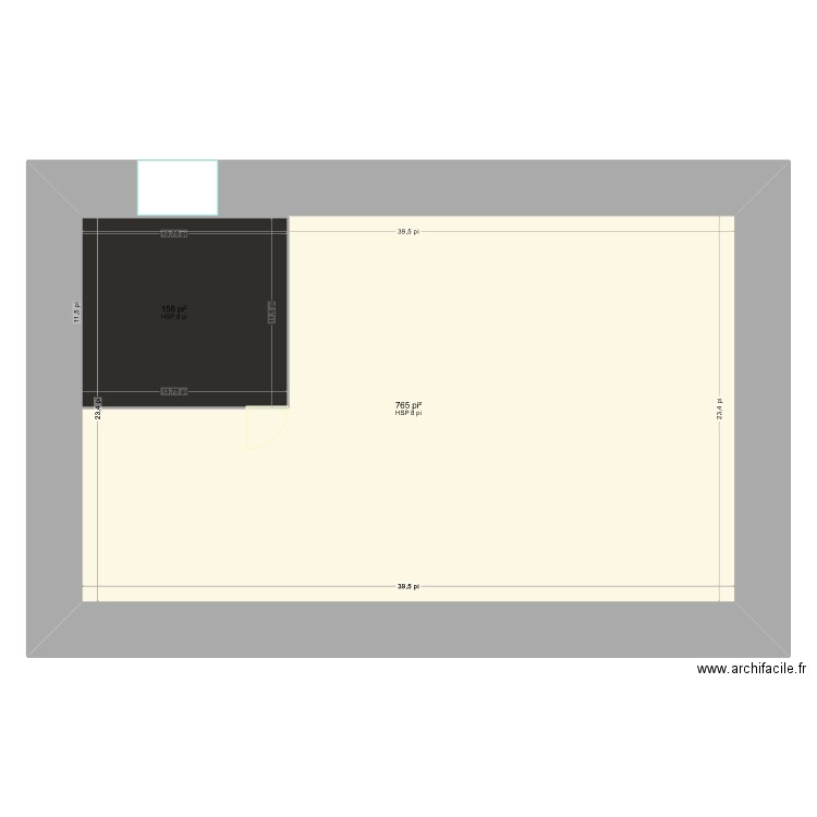 1er Plancher. Plan de 0 pièce et 0 m2