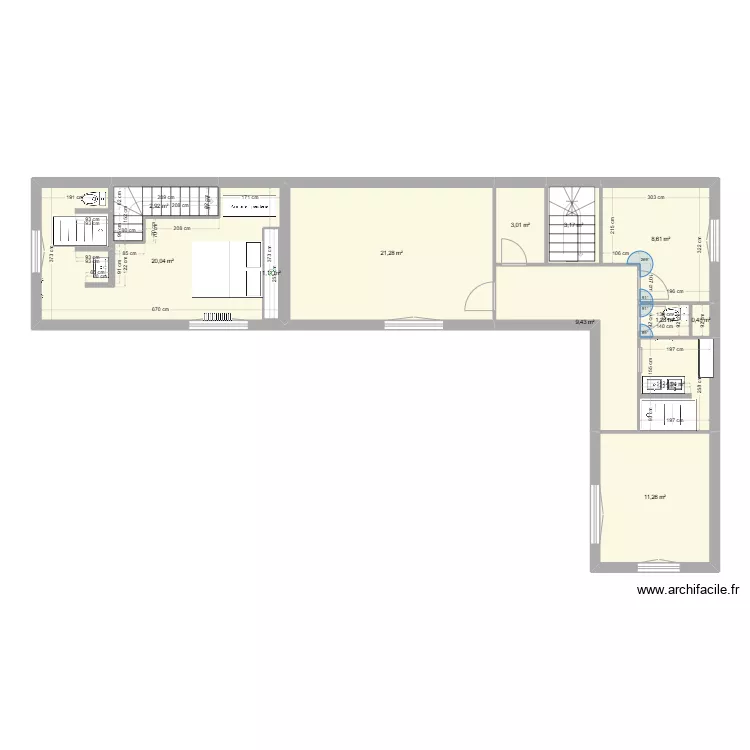 hardelot R+1. Plan de 