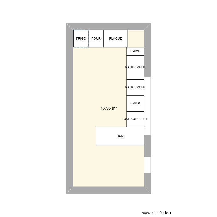 CUISINE. Plan de 0 pièce et 0 m2
