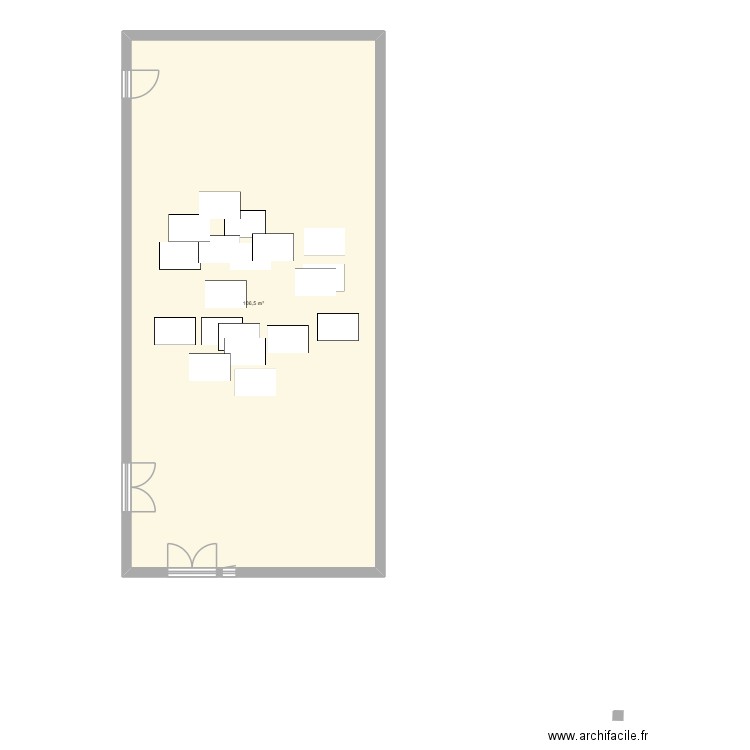 plan de classe emmanuel et ismael. Plan de 1 pièce et 107 m2