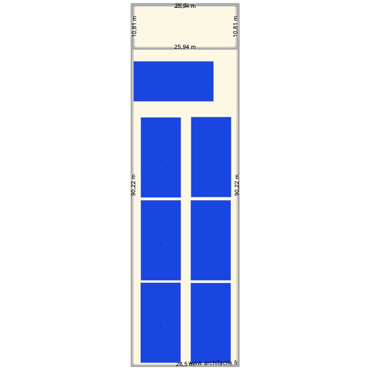 Annecy. Plan de 2 pièces et -1623 m2