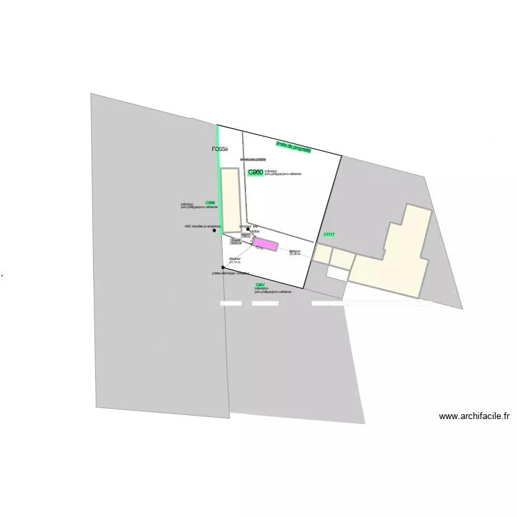 plan du terrain. Plan de 5 et 1888 m² plan du terrain. Plan de 5 et 1888 m²