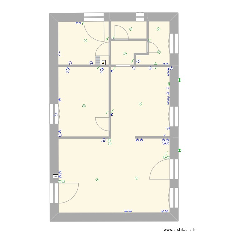 Joris elec. Plan de 4 pièces et 73 m2