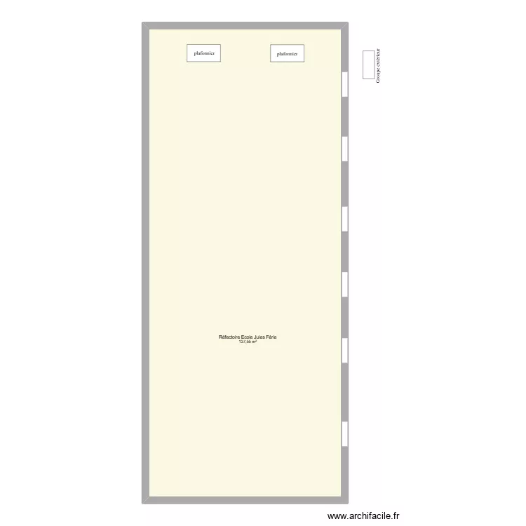 Foyer Julien carel. Plan de 1 Pièce et 138 m²