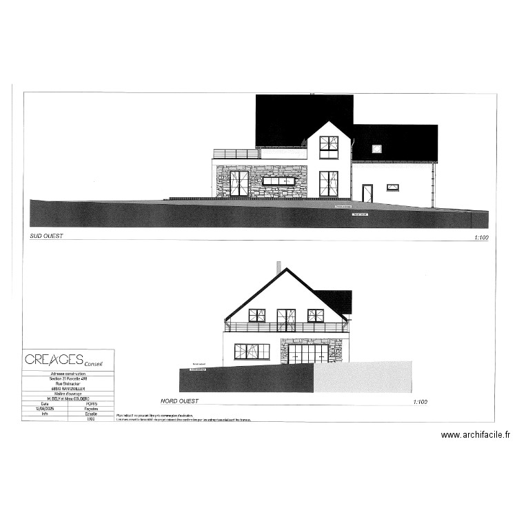 BELY FACADE 2. Plan de 0 pièce et 0 m2