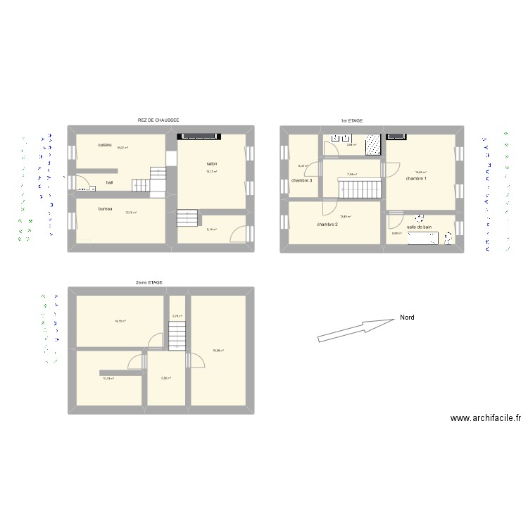 presseux 15/02/24. Plan de 15 pièces et 157 m2