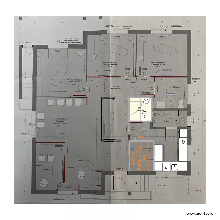 ROUSTAN. Plan de 1  et 3 m²