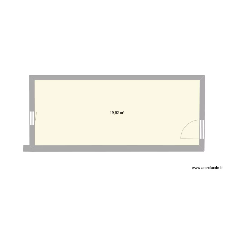 abri atelier projet. Plan de 