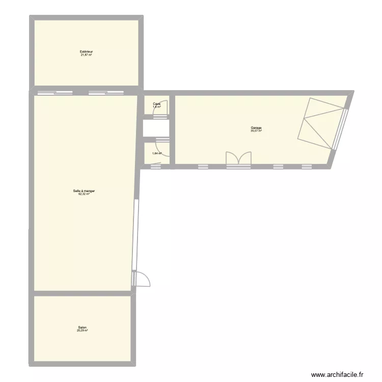 Mollet RDC. Plan de 6 et 143 m² Mollet RDC. Plan de 6 et 143 m²