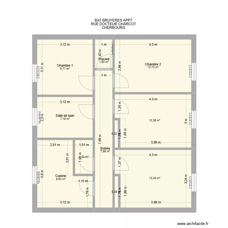 BAT BRUYERES APP7. Plan de 