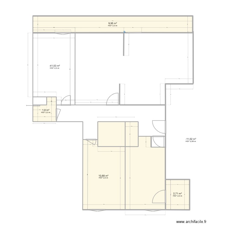 audrey61. Plan de 6 pièces et 37 m2
