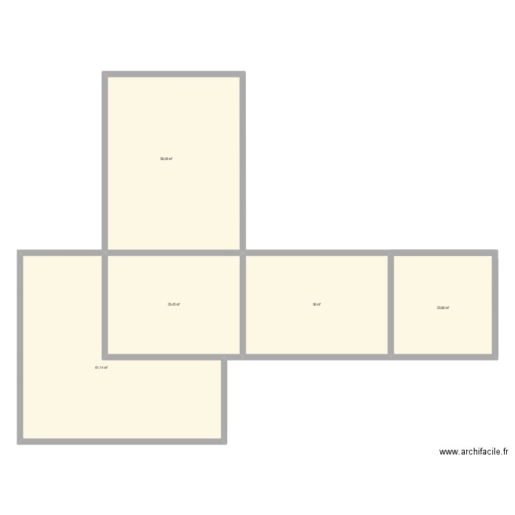 plan avr. Plan de 5 pièces et 213 m2