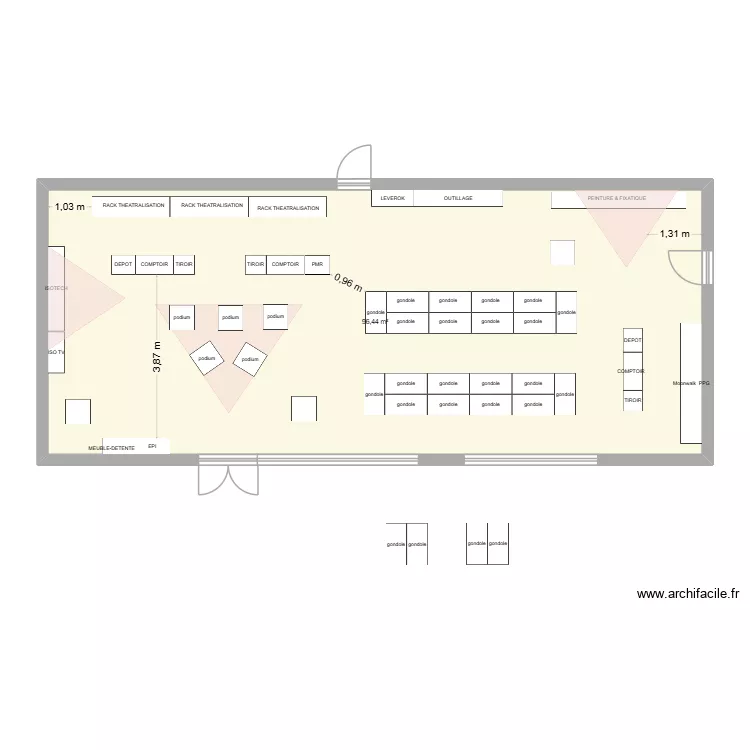 PROUVY 2BIS2FBLV. Plan de 1  et 96 m²