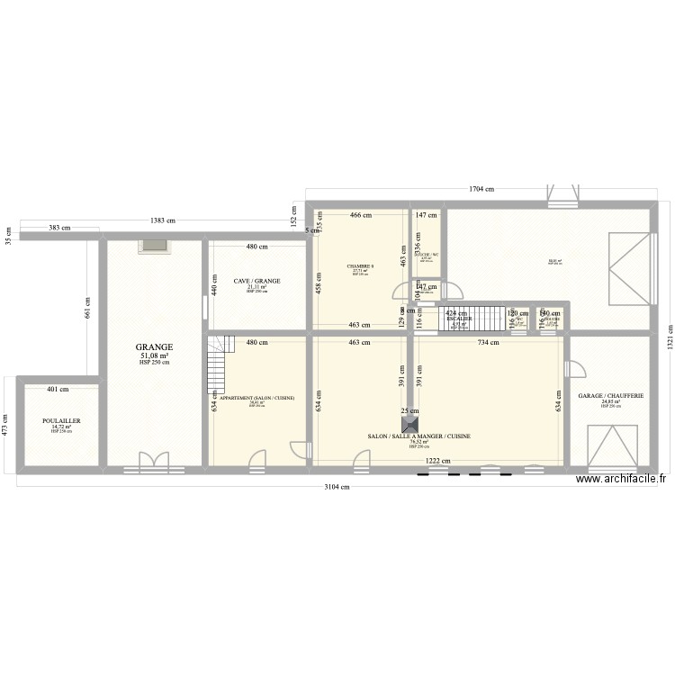 PUITS NEUFS. Plan de 27 pièces et 527 m2