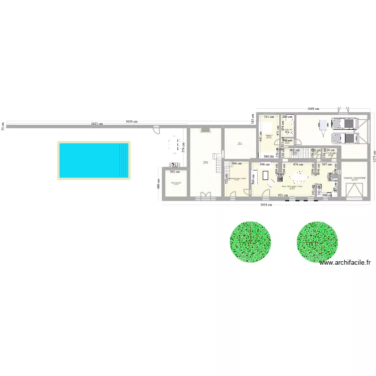 PUITS NEUFS. Plan de 26 pièces et 473 m² PUITS NEUFS. Plan de 26 pièces et 473 m²