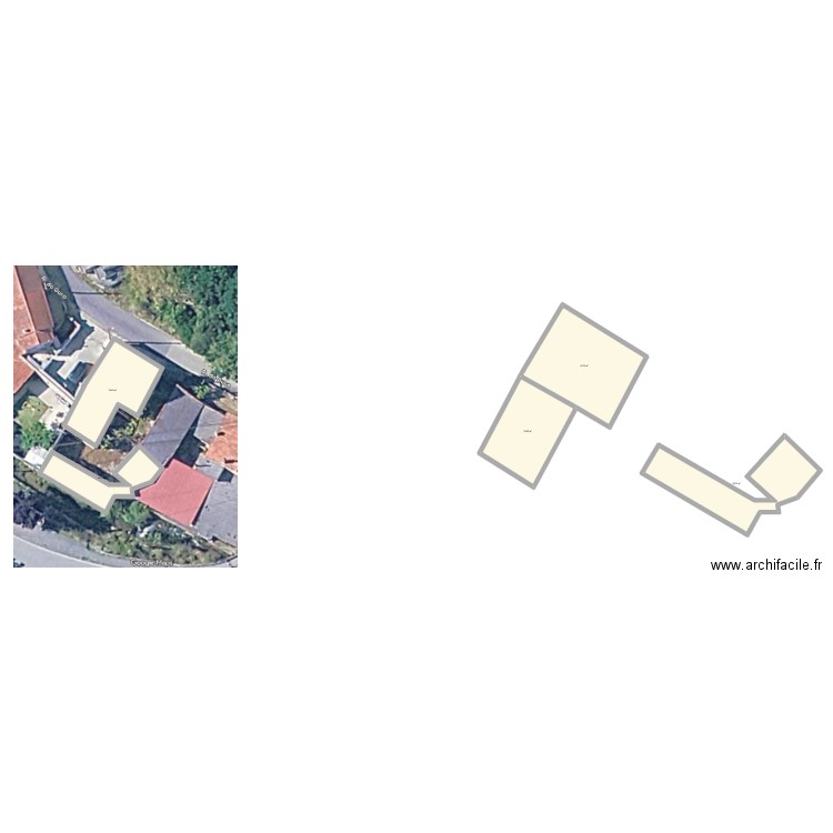 Moradia 5 rua do ouro Maceira plan base exestente. Plan de 5 pièces et 156 m2