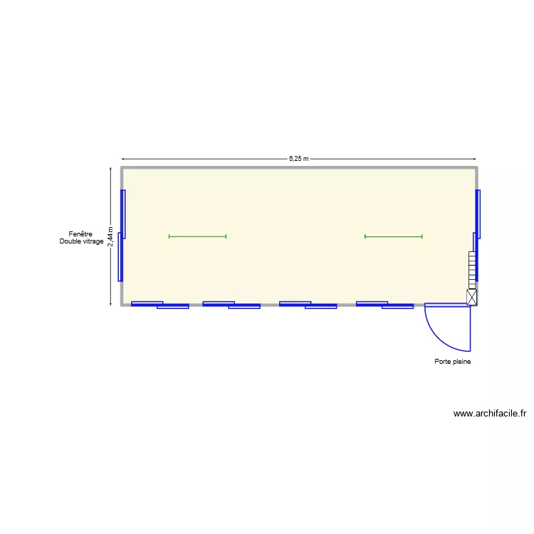 V552. Plan de 1 et 15 m² V552. Plan de 1 et 15 m²