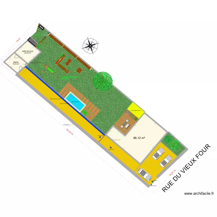 PLAN DE MASSE eau de pluie. Plan de 11 et 330 m² PLAN DE MASSE eau de pluie. Plan de 11 et 330 m²