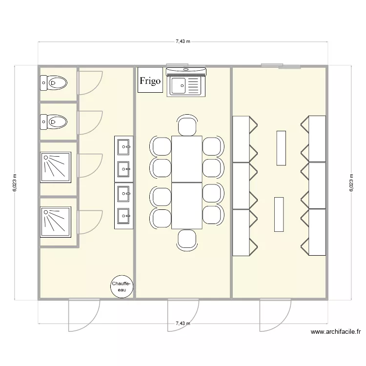 CNR CHANTIER REVENTIN VAUGRIS. Plan de 