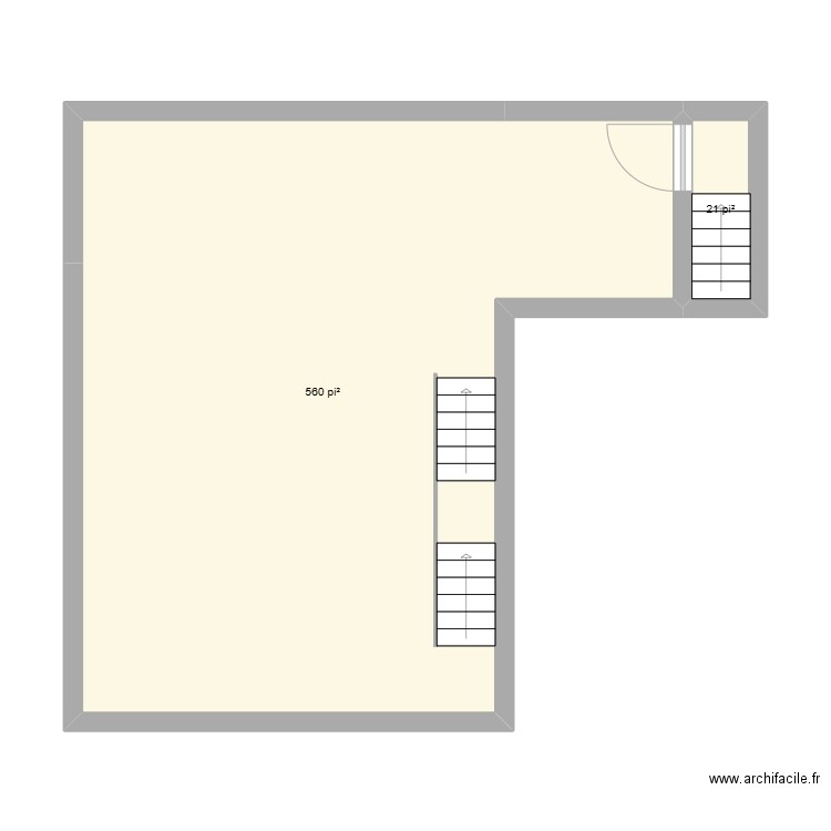 FG-29C. Plan de 2 pièces et 54 m2