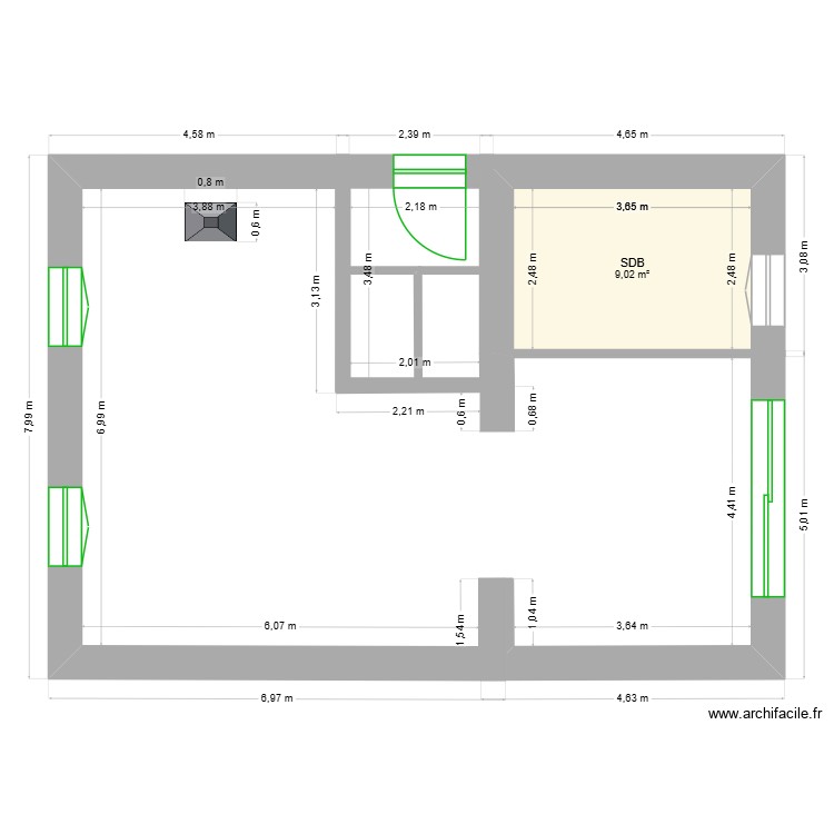 PlanRDC 2. Plan de 0 pièce et 0 m2