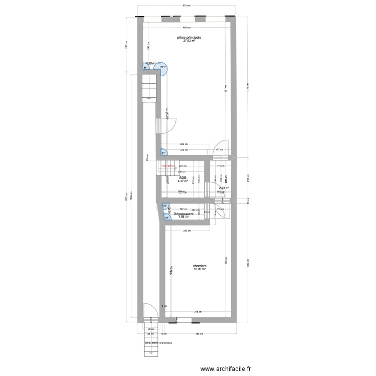 1er étage AVANT. Plan de 0 pièce et 0 m2