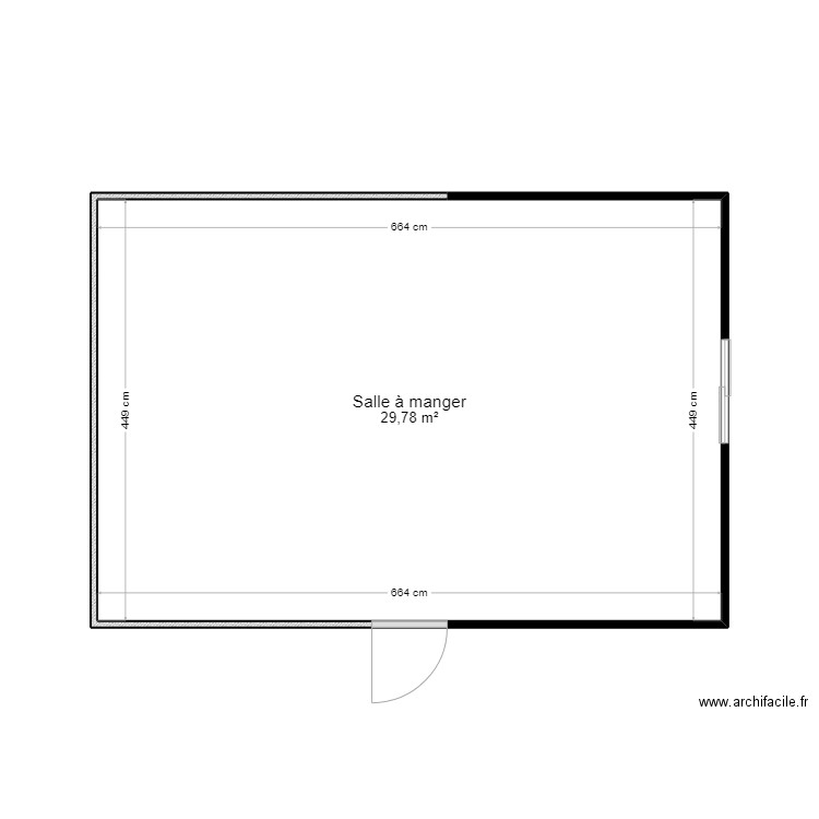 GROLIER SÉBASTIEN. Plan de 1 pièce et 30 m2