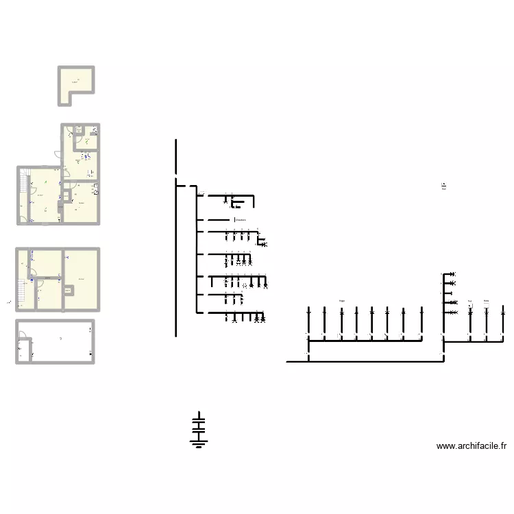 laurence electricit&eacute; (sch&eacute;ma filere). Plan de 