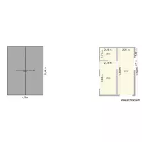 plan module et facades nord