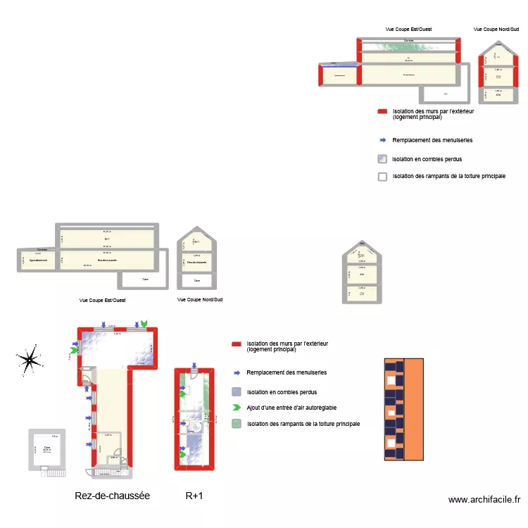 Blairon Bis. Plan de 49  et 403 m²