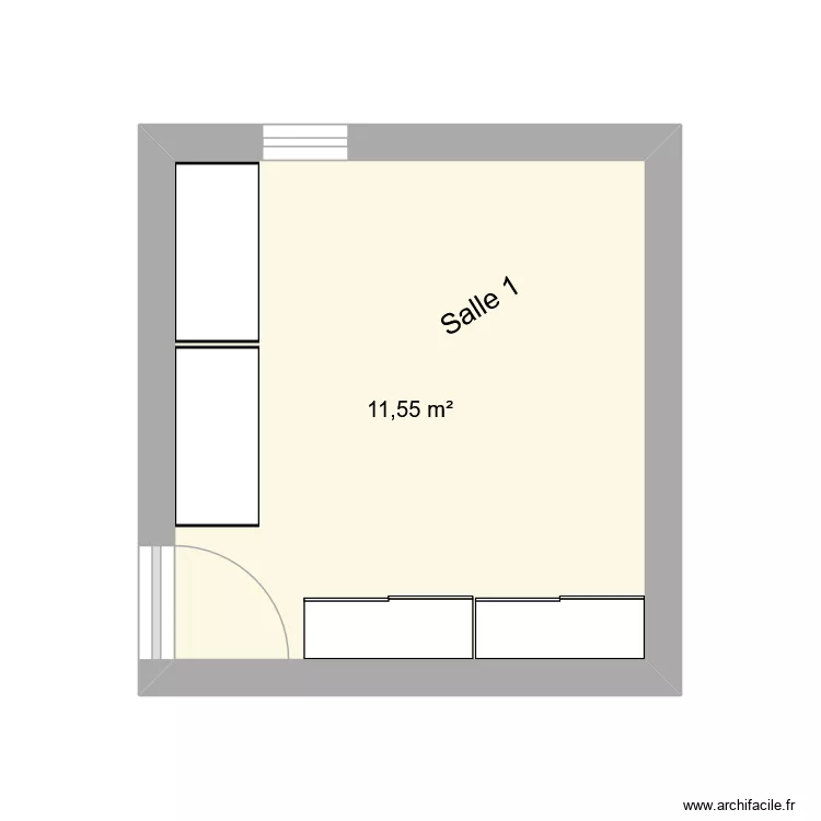 Plan Etage_Mairie MAINVILLIERS. Plan de 1  et 12 m²