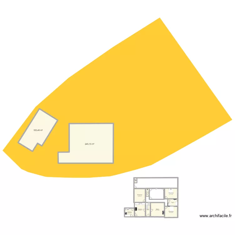 Saint-hippolyte  rdc 3. Plan de 
