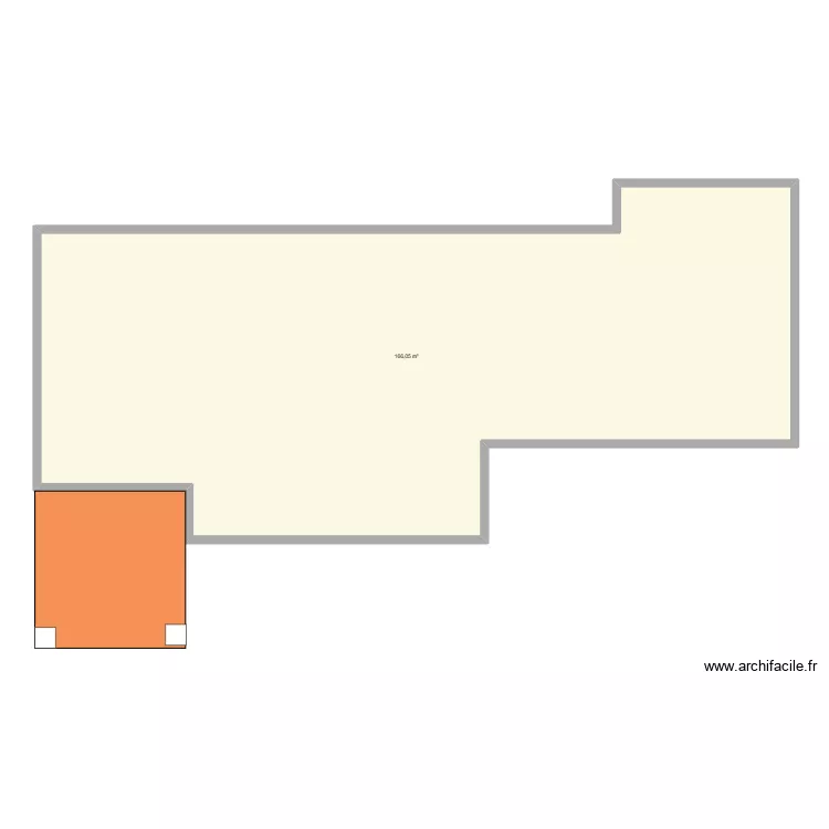 Auvent apr&egrave;s agrandissement mensignac. Plan de 1  et 166 m²