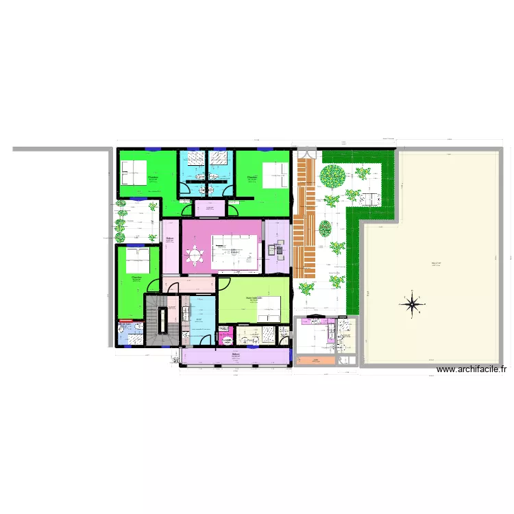 Alou S.N et ka familles plan finis. Plan de 
